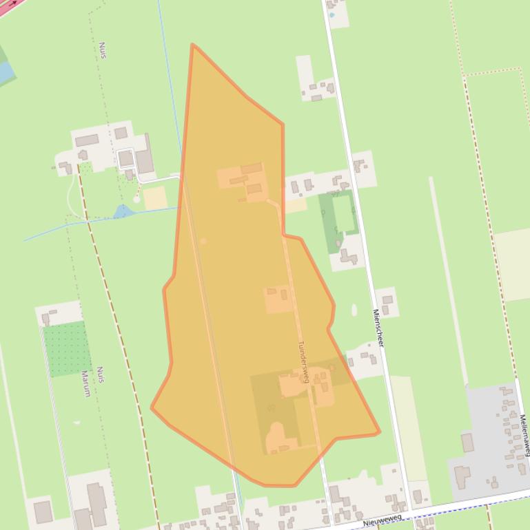 Kaart van postcodegebied 9364PT.