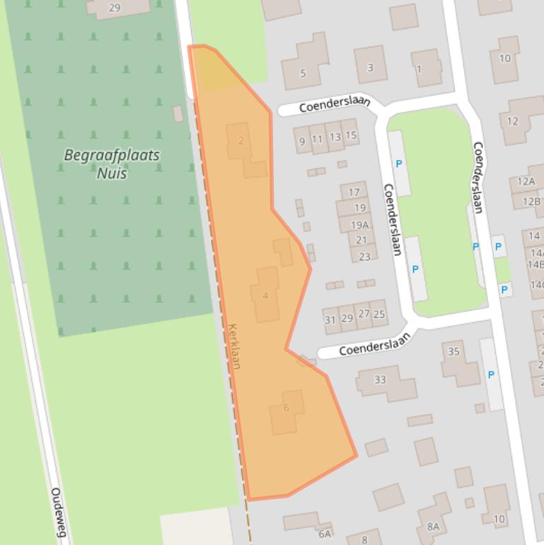 Kaart van postcodegebied 9364PW.