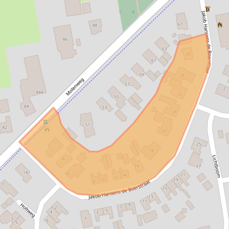 Kaart van postcodegebied 9365PM.