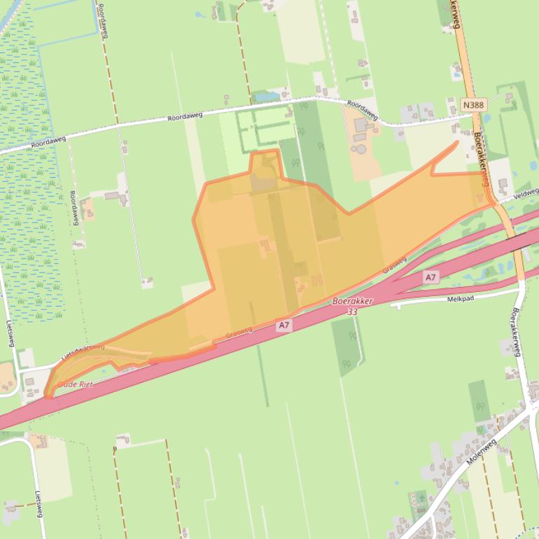 Kaart van postcodegebied 9365PP.