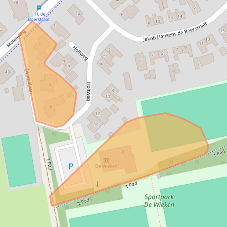 Kaart van postcodegebied 9365PS.