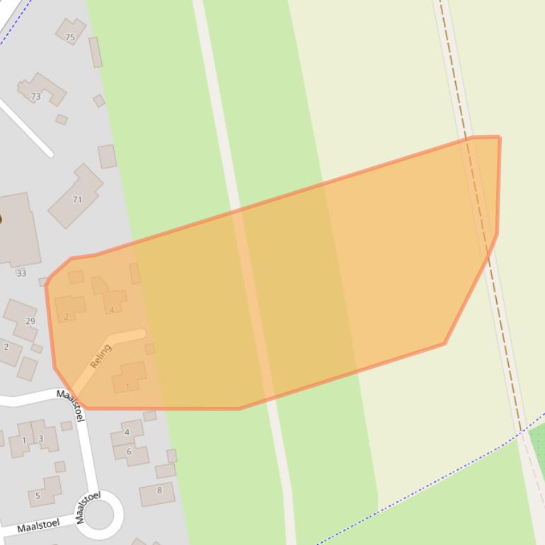 Kaart van postcodegebied 9365PV.
