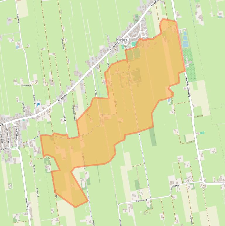 Kaart van postcodegebied 9365TA.