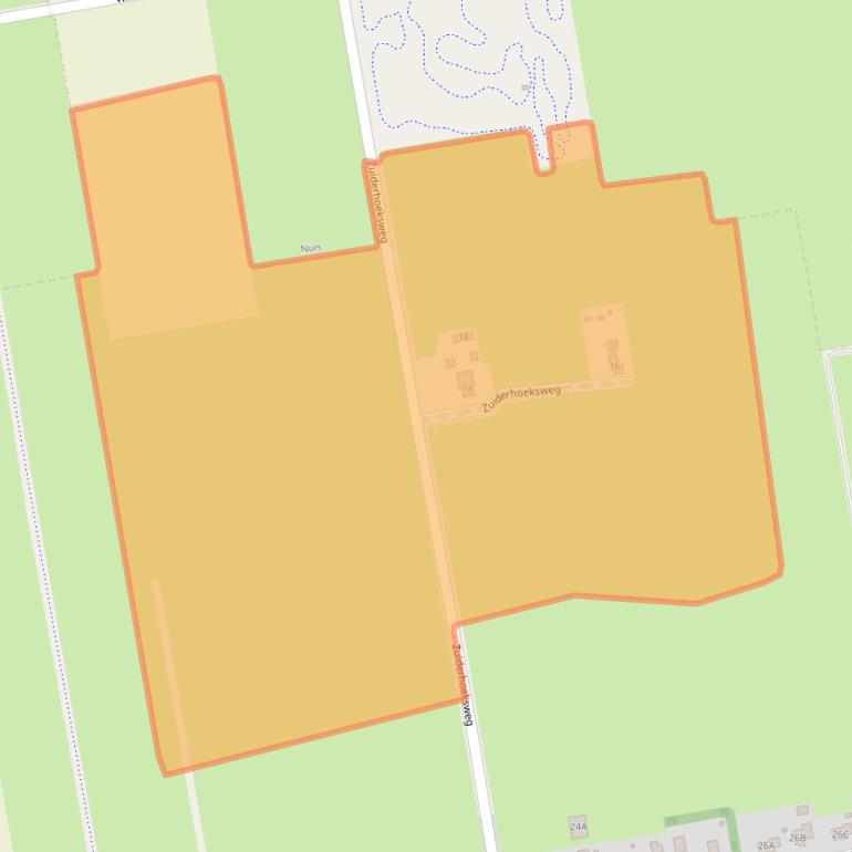 Kaart van postcodegebied 9366TK.