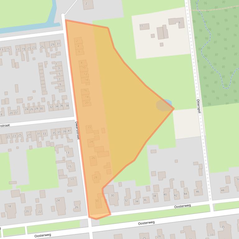 Kaart van postcodegebied 9367PS.