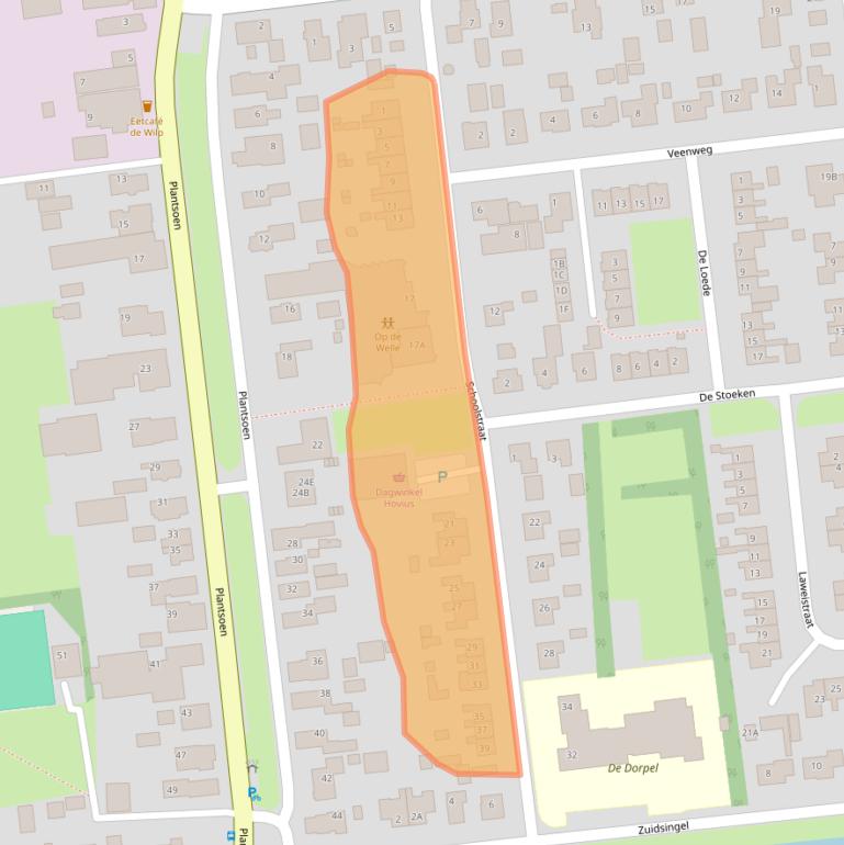 Kaart van postcodegebied 9367PX.