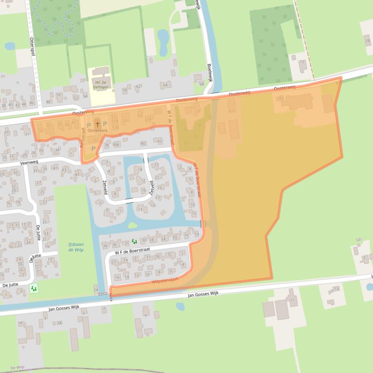 Kaart van postcodegebied 9367RK.