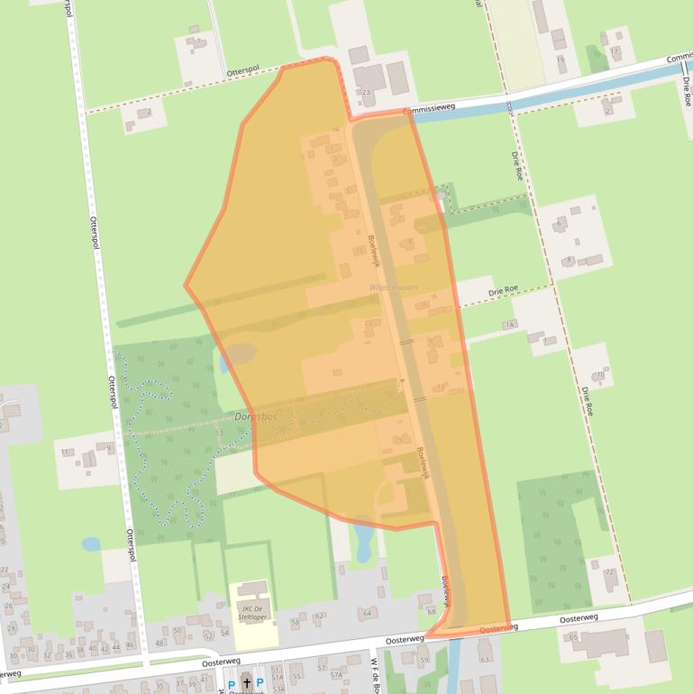 Kaart van postcodegebied 9367TP.