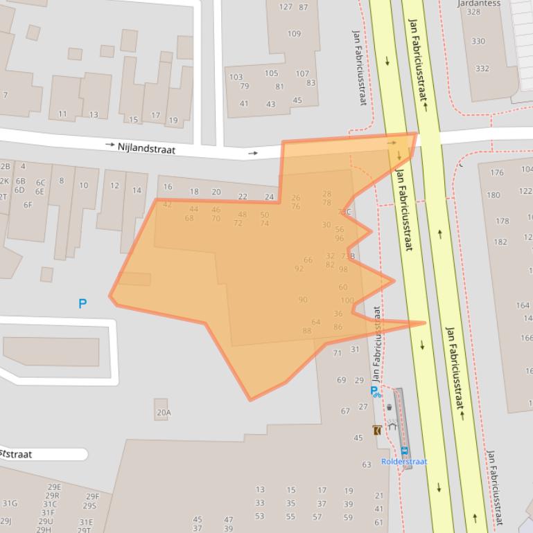 Kaart van postcodegebied 9401AE.