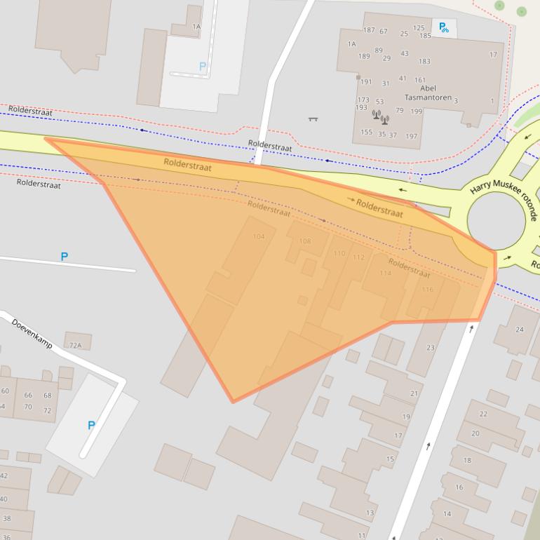 Kaart van postcodegebied 9401AW.