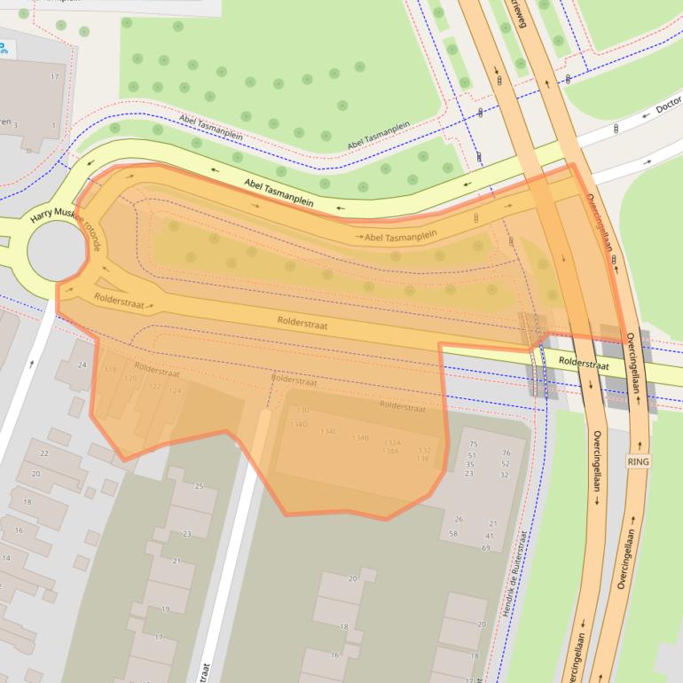 Kaart van postcodegebied 9401AX.