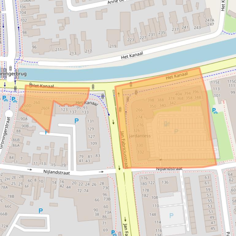 Kaart van postcodegebied 9401CK.