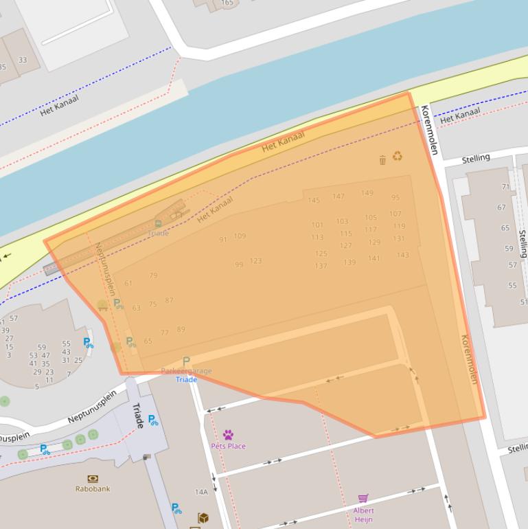 Kaart van postcodegebied 9401CR.