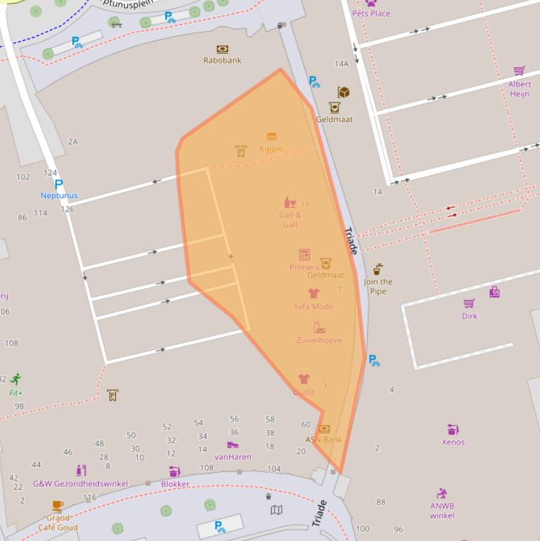 Kaart van postcodegebied 9401CT.