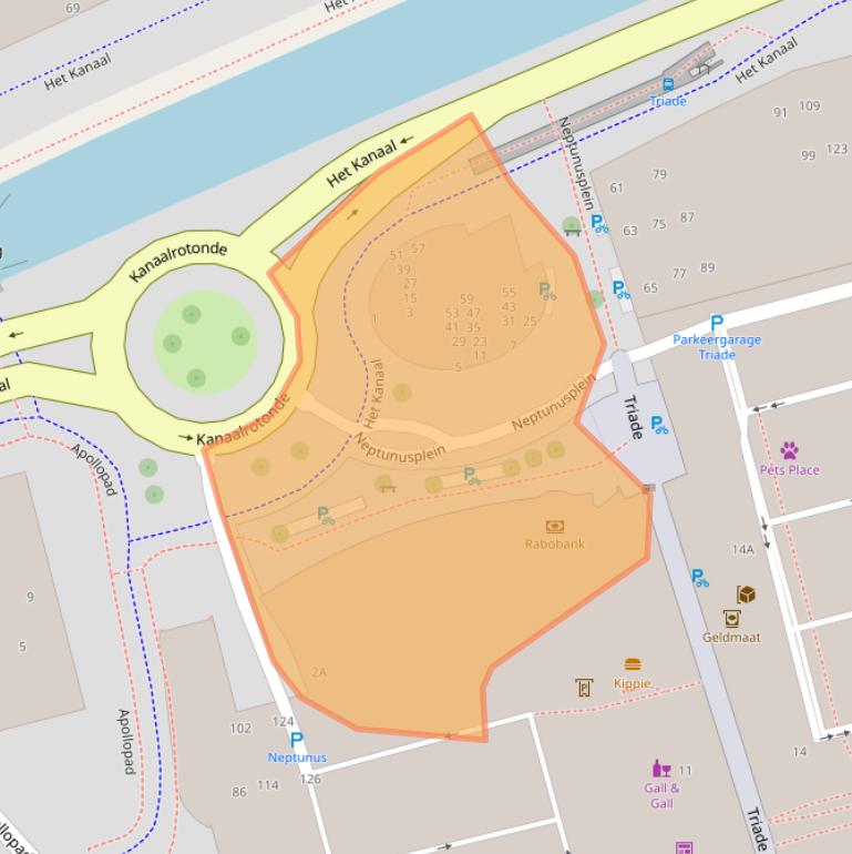 Kaart van postcodegebied 9401CZ.