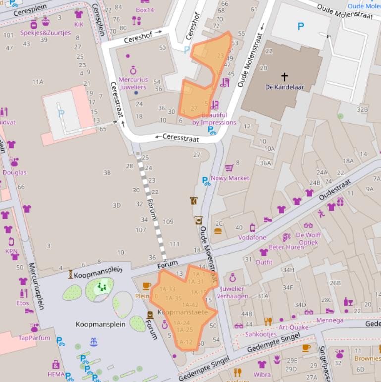 Kaart van postcodegebied 9401DA.