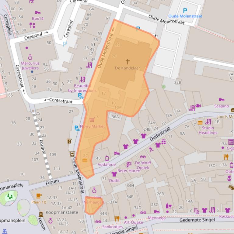 Kaart van postcodegebied 9401DC.