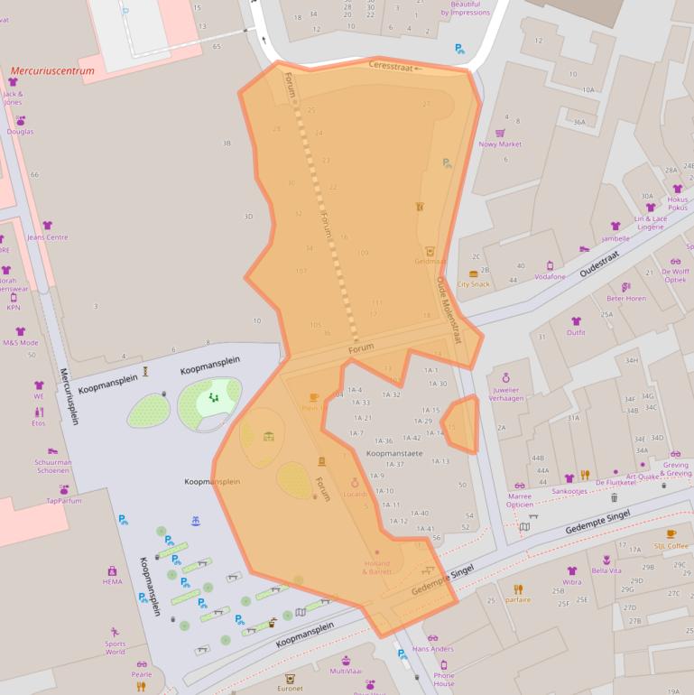 Kaart van postcodegebied 9401EE.
