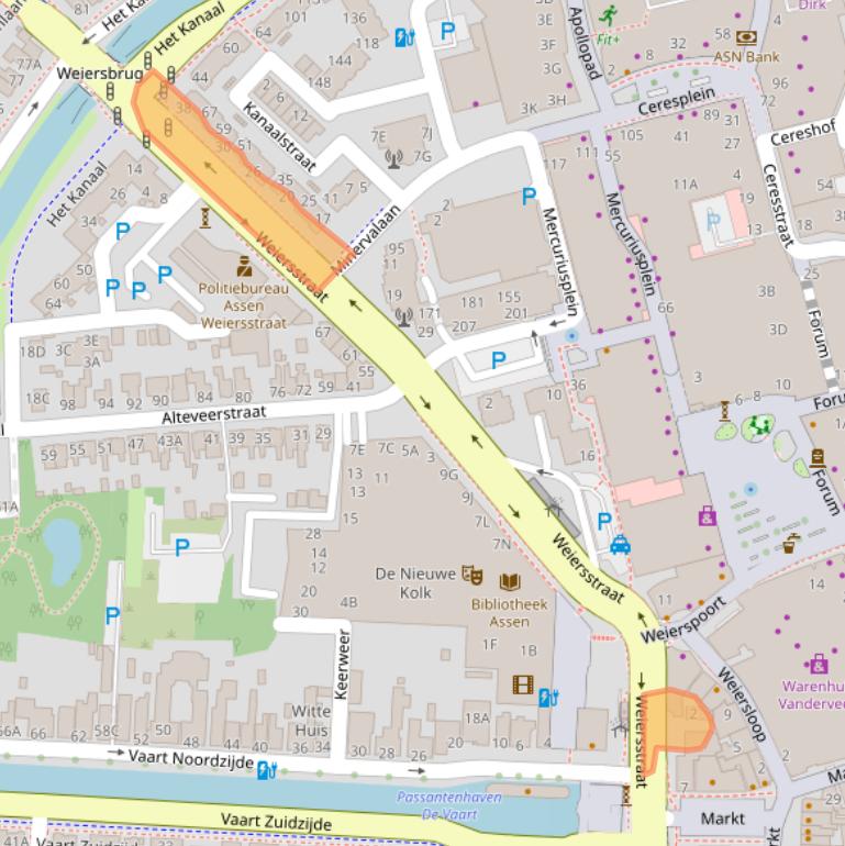 Kaart van postcodegebied 9401EV.