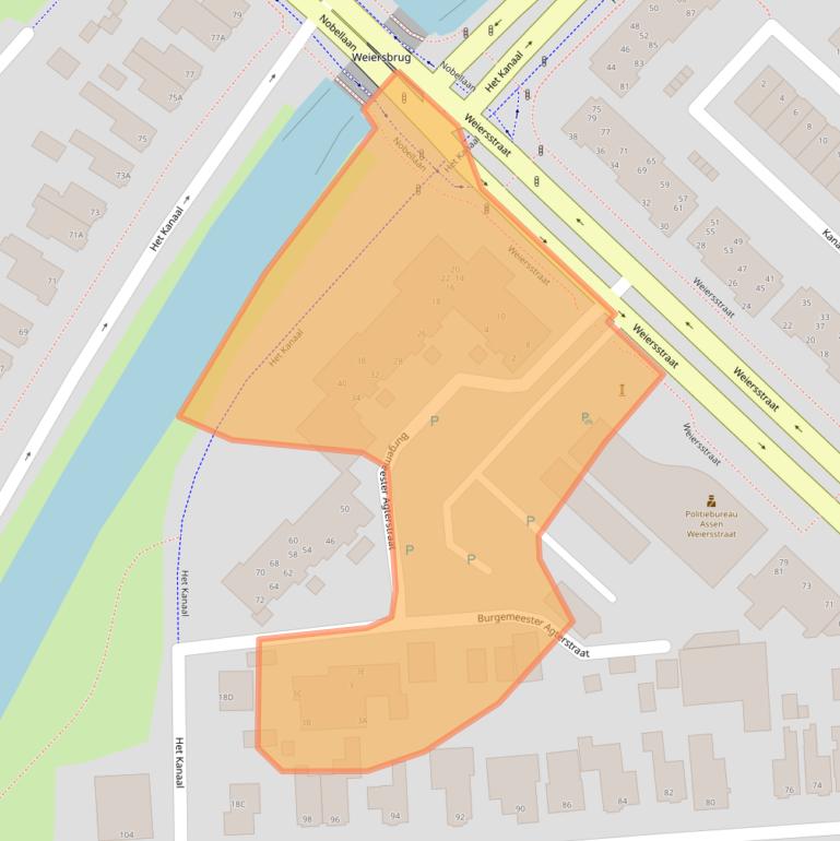 Kaart van postcodegebied 9401EW.