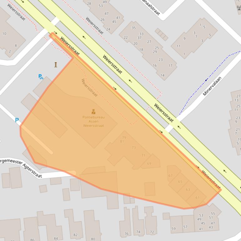 Kaart van postcodegebied 9401EZ.