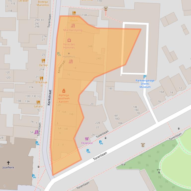 Kaart van postcodegebied 9401GW.