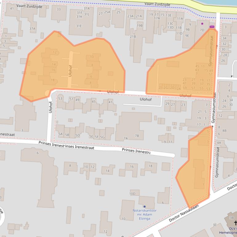 Kaart van postcodegebied 9401HB.