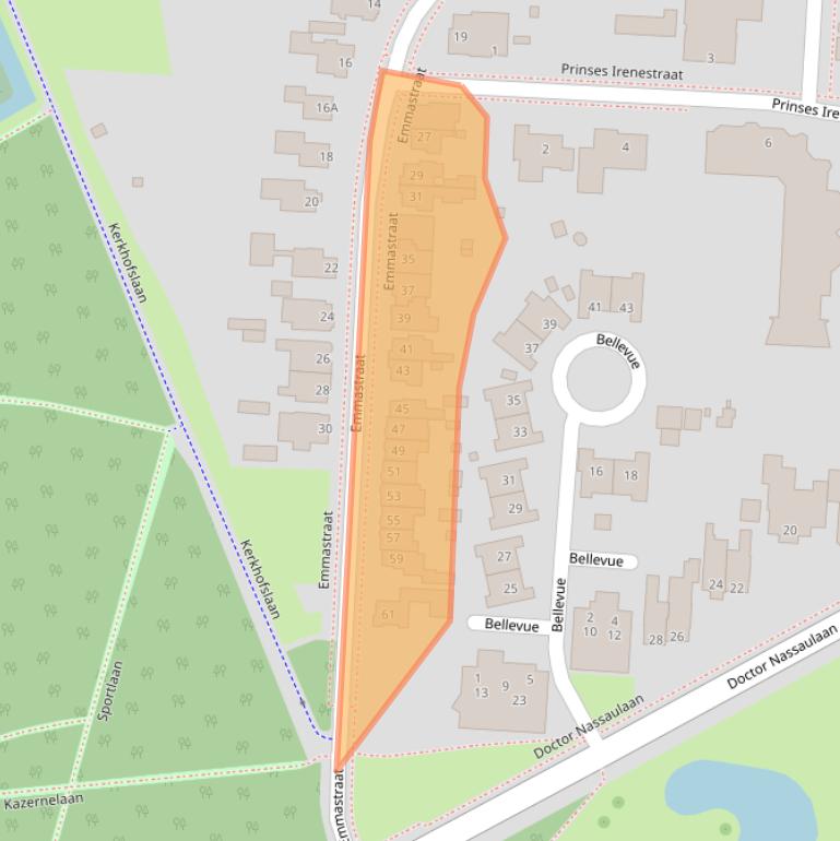 Kaart van postcodegebied 9401HE.