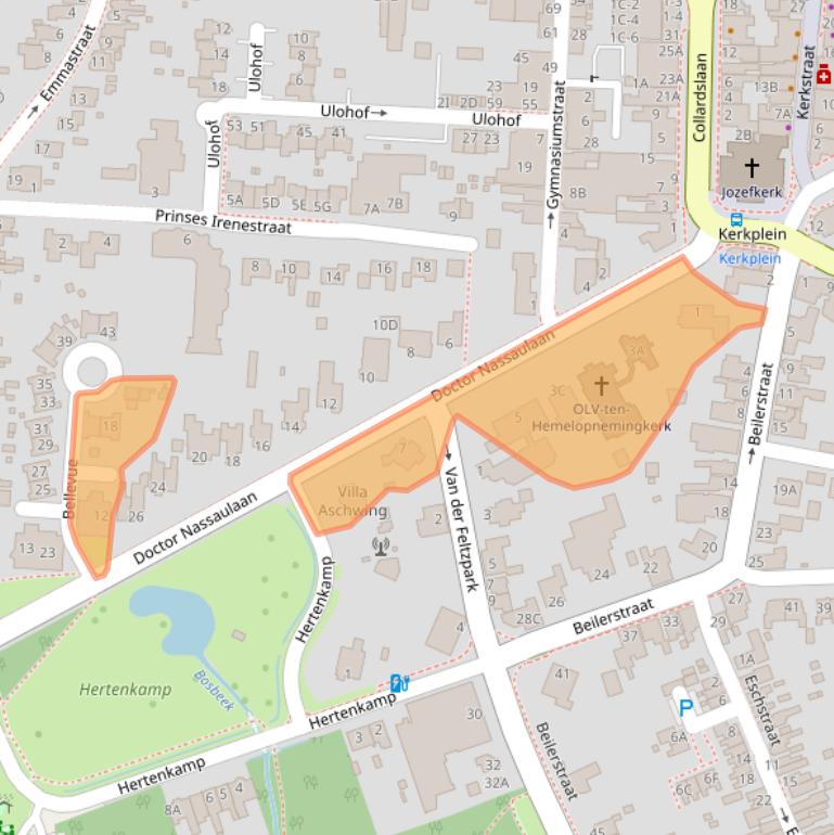 Kaart van postcodegebied 9401HJ.