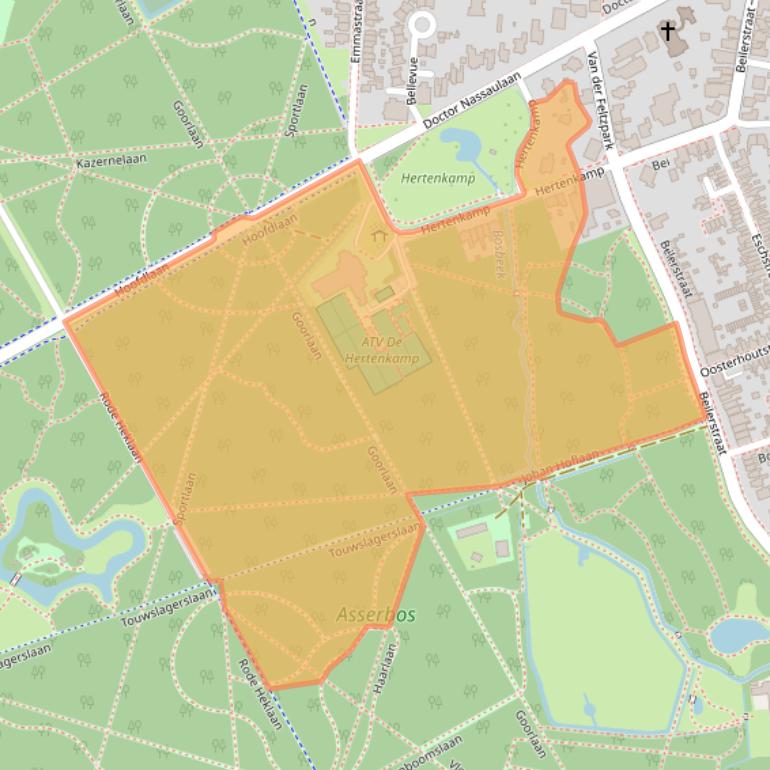 Kaart van postcodegebied 9401HL.