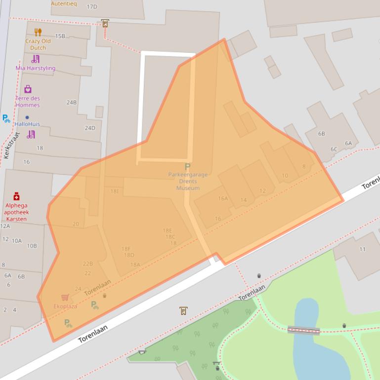 Kaart van postcodegebied 9401HR.