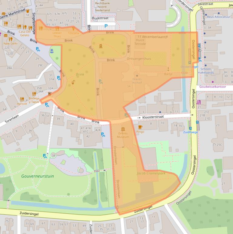 Kaart van postcodegebied 9401HS.
