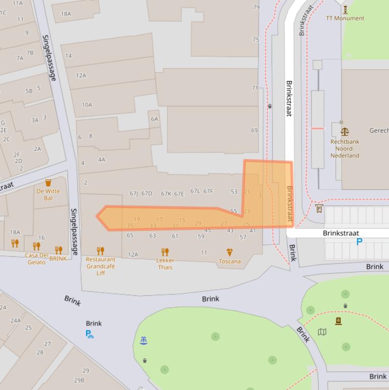 Kaart van postcodegebied 9401HW.