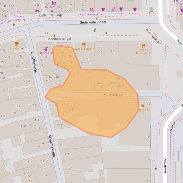 Kaart van postcodegebied 9401JA.