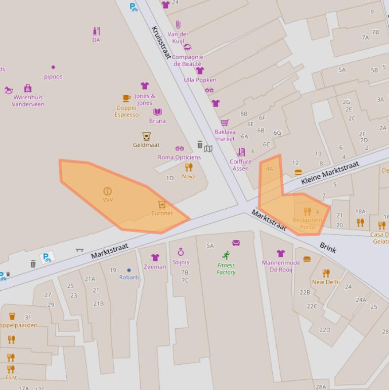 Kaart van postcodegebied 9401JH.