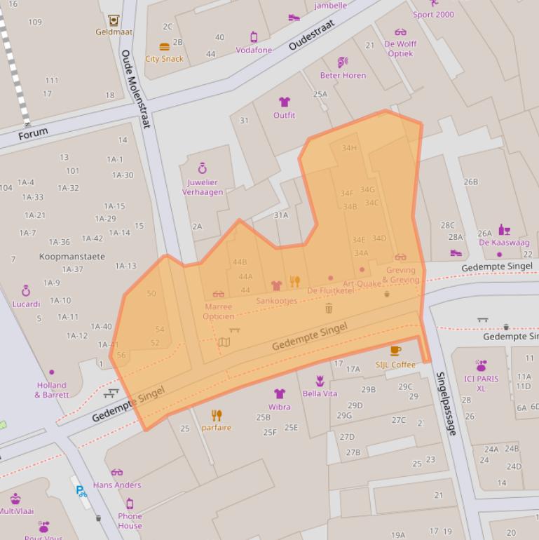 Kaart van postcodegebied 9401JR.