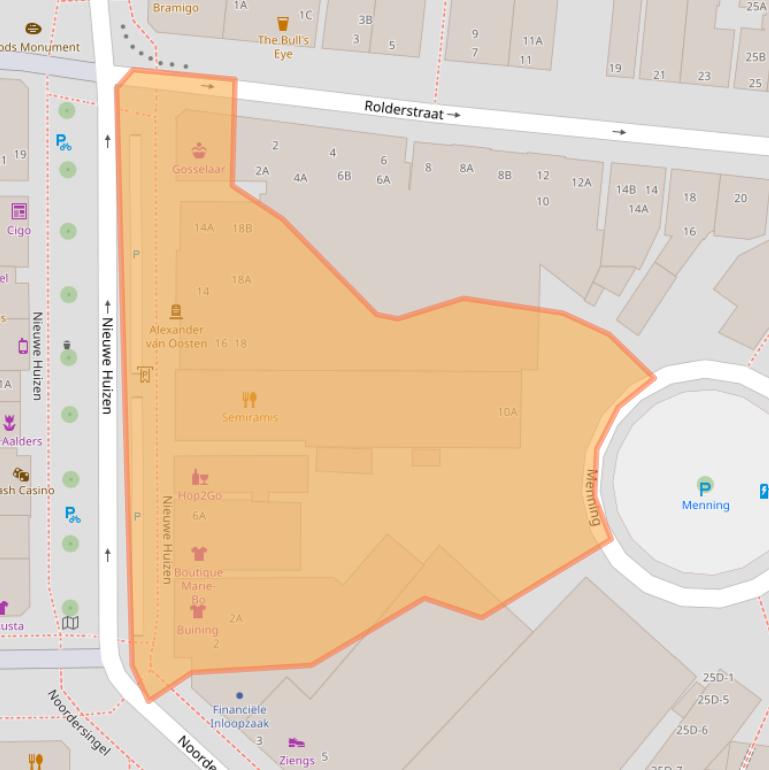 Kaart van postcodegebied 9401JT.