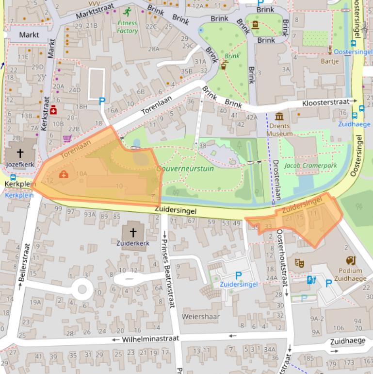 Kaart van postcodegebied 9401KB.