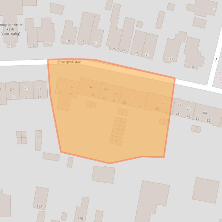 Kaart van postcodegebied 9401KK.