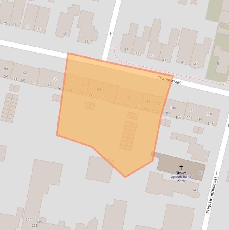 Kaart van postcodegebied 9401KL.