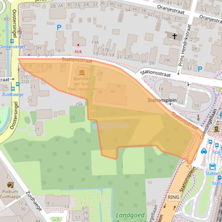 Kaart van postcodegebied 9401KX.