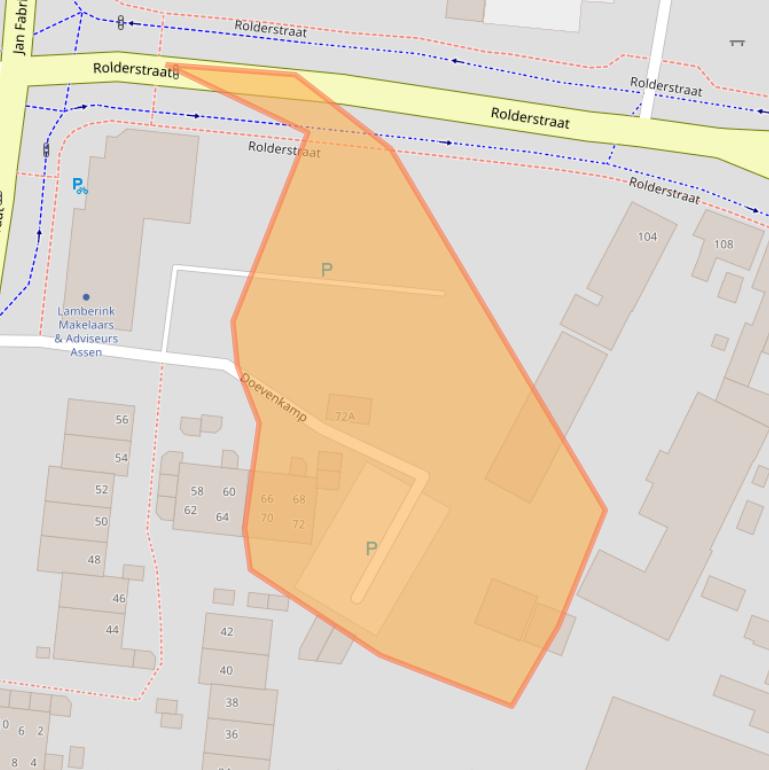 Kaart van postcodegebied 9401MG.