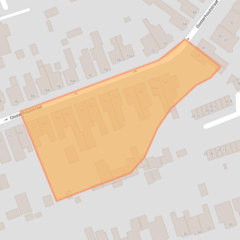 Kaart van postcodegebied 9401NC.