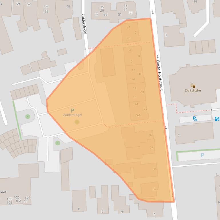 Kaart van postcodegebied 9401NE.