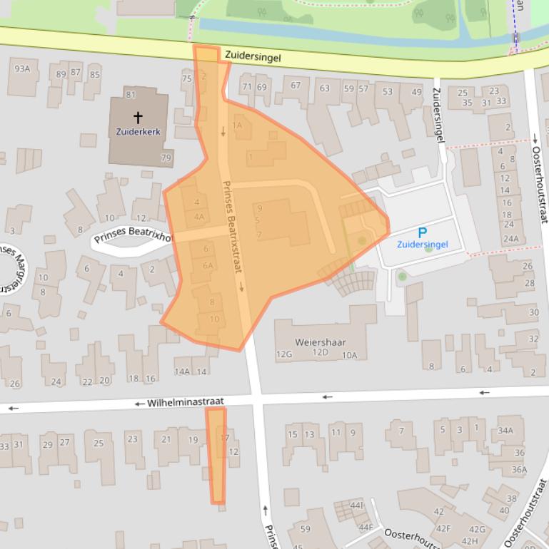 Kaart van postcodegebied 9401NR.