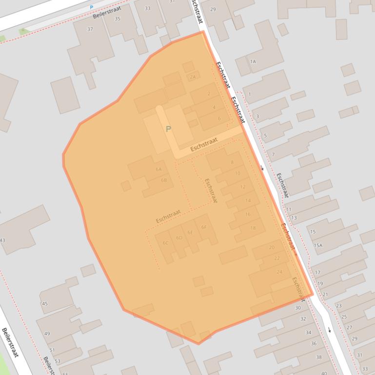 Kaart van postcodegebied 9401NV.