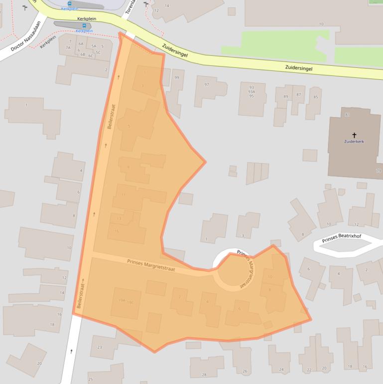 Kaart van postcodegebied 9401PA.