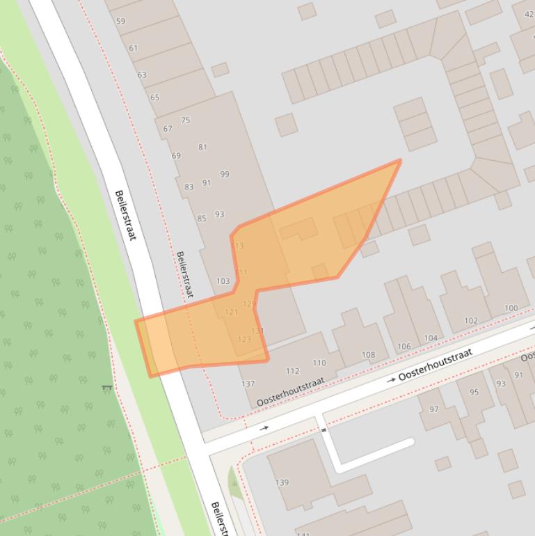 Kaart van postcodegebied 9401PH.