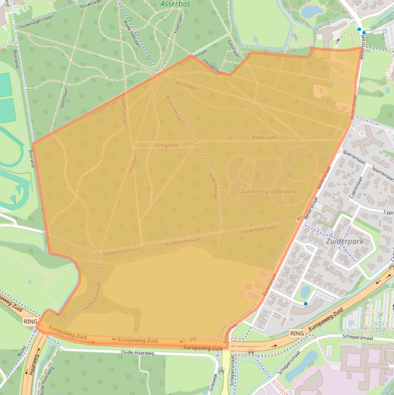 Kaart van postcodegebied 9401PN.