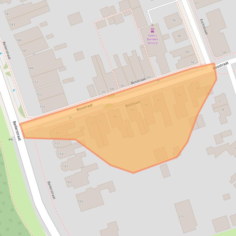 Kaart van postcodegebied 9401PS.